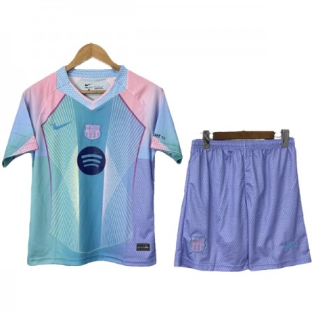 Camiseta Niño Barcelona 2025-26 Azul Especial