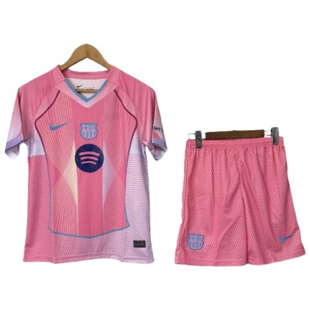 Camiseta Niño Barcelona 2025-26 Rosa Especial