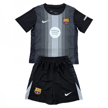 Camiseta Niño FC Barcelona Portero 2025-26 Negra