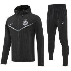 Inter Milan 2025-26 Chaqueta De Entrenamiento Con Capucha Negra