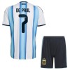Camiseta Niño Argentina De Paul 7 Primera Mundial 2026 Camiseta Niño Argentina De Paul 7 Primera Mundial 2026