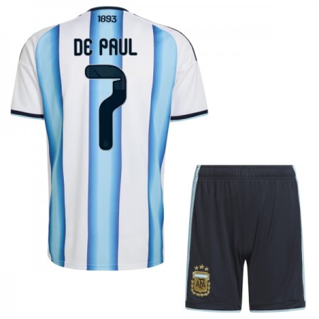 Camiseta Niño Argentina De Paul 7 Primera Mundial 2026 Camiseta Niño Argentina De Paul 7 Primera Mundial 2026