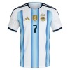 Camiseta Niño Argentina De Paul 7 Primera Mundial 2026