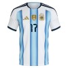 Camiseta Niño Argentina Garnacho 17 Primera Mundial 2026