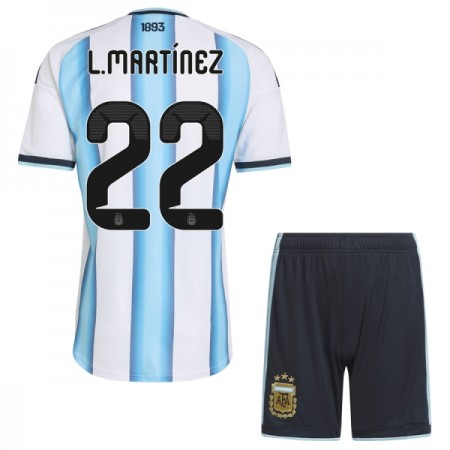 Camiseta Niño Argentina Lautaro Martinez 22 Primera Mundial 2026 Camiseta Niño Argentina Lautaro Martinez 22 Primera Mundial 2026