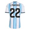 Camiseta Niño Argentina Lautaro Martinez 22 Primera Mundial 2026