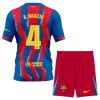 Camiseta Niño FC Barcelona R. Araujo 4 Cuarta 2025-26