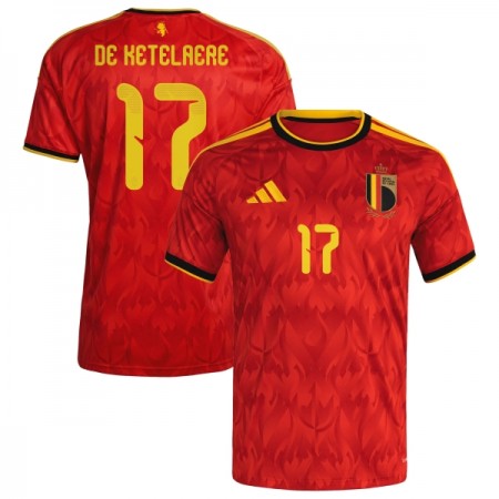 Camiseta Bélgica De Ketelaere 17 Primera Mundial 2026 Camiseta Bélgica De Ketelaere 17 Primera Mundial 2026