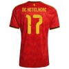 Camiseta Bélgica De Ketelaere 17 Primera Mundial 2026