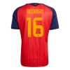 Camiseta España Rodrigo 16 Primera Mundial 2026