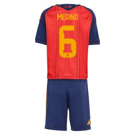 Camiseta Niño España Merino 6 Primera Mundial 2026 Camiseta Niño España Merino 6 Primera Mundial 2026