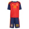 Camiseta Niño España Pedri 20 Primera Mundial 2026