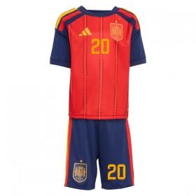 Camiseta Niño España Pedri 20 Primera Mundial 2026