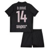 Camiseta Niño Paris Saint Germain D. Doue 14 Jordan Cuarta 2025-26