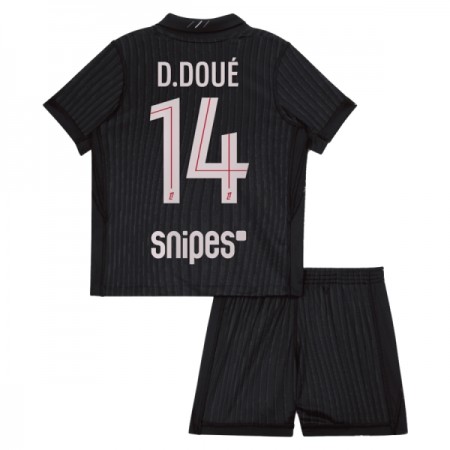 Camiseta Niño Paris Saint Germain D. Doue 14 Jordan Cuarta 2025-26