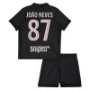 Camiseta Niño Paris Saint Germain Joao Neves 87 Jordan Cuarta 2025-26