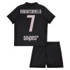 Camiseta Niño Paris Saint Germain Kvaratskhelia 7 Jordan Cuarta 2025-26