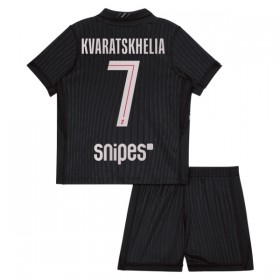 Camiseta Niño Paris Saint Germain Kvaratskhelia 7 Jordan Cuarta 2025-26