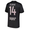 Camiseta Paris Saint Germain D. Doue 14 Jordan Cuarta 2025-26