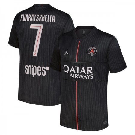 Camiseta Paris Saint Germain Kvaratskhelia 7 Jordan Cuarta 2025-26