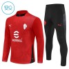 AC Milan 2025-26 Niño Sudadera De Entrenamiento Quarter-Zip Roja