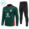 AC Milan 2025-26 Niño Sudadera De Entrenamiento Quarter-Zip Verde AC Milan 2025-26 Niño Sudadera De Entrenamiento Quarter-Zip Verde