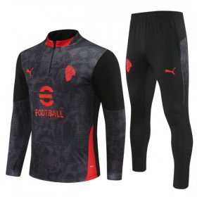 AC Milan 2025-26 Sudadera De Entrenamiento Quarter-Zip Negra