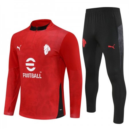 AC Milan 2025-26 Sudadera De Entrenamiento Quarter-Zip Roja