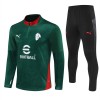 AC Milan 2025-26 Sudadera De Entrenamiento Quarter-Zip Verde AC Milan 2025-26 Sudadera De Entrenamiento Quarter-Zip Verde