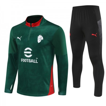 AC Milan 2025-26 Sudadera De Entrenamiento Quarter-Zip Verde AC Milan 2025-26 Sudadera De Entrenamiento Quarter-Zip Verde