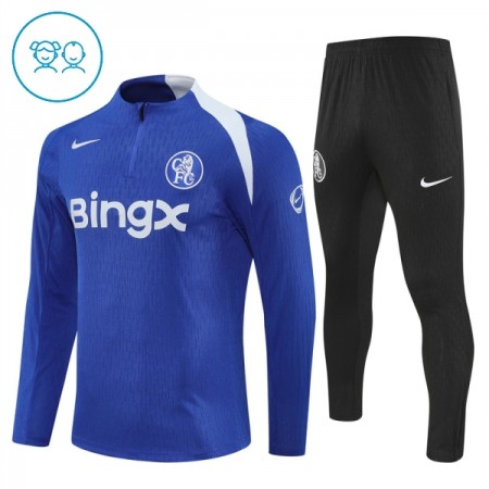 Chelsea 2025-26 Niño Sudadera De Entrenamiento Quarter-Zip Azul