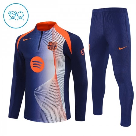 FC Barcelona 2025-26 Niño Sudadera De Entrenamiento Quarter-Zip Azul FC Barcelona 2025-26 Niño Sudadera De Entrenamiento Quarter-Zip Azul