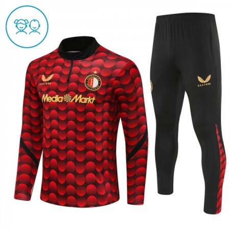 Feyenoord Rotterdam 2025-26 Niño Sudadera De Entrenamiento Quarter-Zip Roja Feyenoord Rotterdam 2025-26 Niño Sudadera De Entrenamiento Quarter-Zip Roja