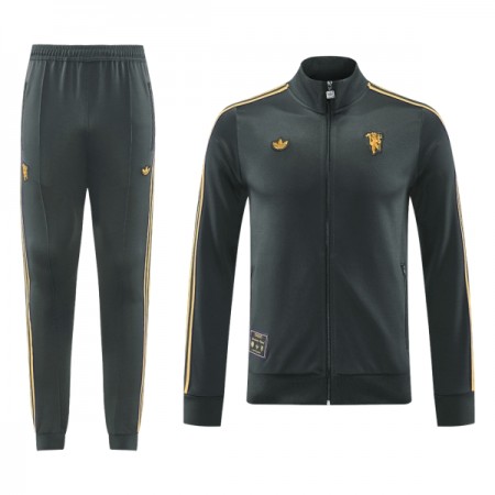 Manchester United 2025-26 Chaqueta De Entrenamiento Trajes Negra