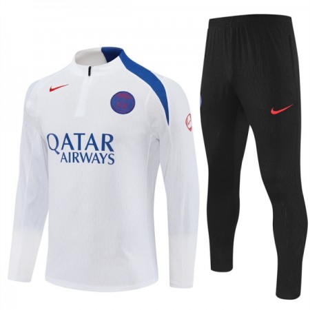 Paris Saint Germain 2025-26 Sudadera De Entrenamiento Quarter-Zip Blanca Paris Saint Germain 2025-26 Sudadera De Entrenamiento Quarter-Zip Blanca