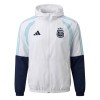 Argentina 2026-27 Chaqueta De Entrenamiento Con Capucha Blanca