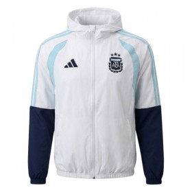 Argentina 2026-27 Chaqueta De Entrenamiento Con Capucha Blanca
