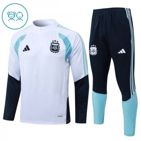 Argentina 2026-27 Niño Sudadera De Entrenamiento Quarter-Zip Blanca Argentina 2026-27 Niño Sudadera De Entrenamiento Quarter-Zip Blanca