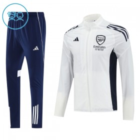 Arsenal 2025-26 Niño Chaqueta De Entrenamiento Trajes Blanca