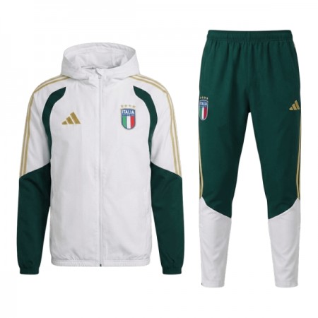Italia 2026-27 Chaqueta De Entrenamiento Con Capucha Blanca Italia 2026-27 Chaqueta De Entrenamiento Con Capucha Blanca