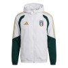 Italia 2026-27 Chaqueta De Entrenamiento Con Capucha Blanca