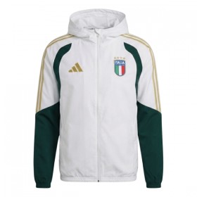 Italia 2026-27 Chaqueta De Entrenamiento Con Capucha Blanca
