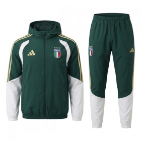 Italia 2026-27 Chaqueta De Entrenamiento Con Capucha Verde