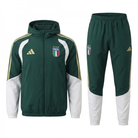 Italia 2026-27 Chaqueta De Entrenamiento Con Capucha Verde Italia 2026-27 Chaqueta De Entrenamiento Con Capucha Verde