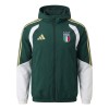 Italia 2026-27 Chaqueta De Entrenamiento Con Capucha Verde