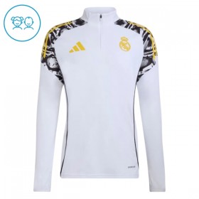 Real Madrid 2026-27 Niño Sudadera De Entrenamiento Quarter-Zip Blanca