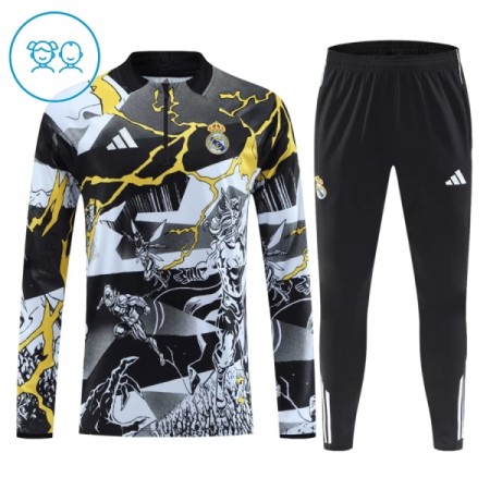Real Madrid Marvel 2026-27 Niño Sudadera De Entrenamiento Quarter-Zip Negra Real Madrid Marvel 2026-27 Niño Sudadera De Entrenamiento Quarter-Zip Negra