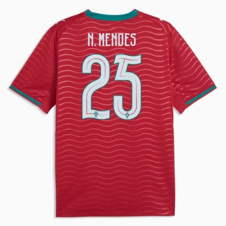 Camiseta Portugal Nuno Mendes 25 Primera Mundial 2026
