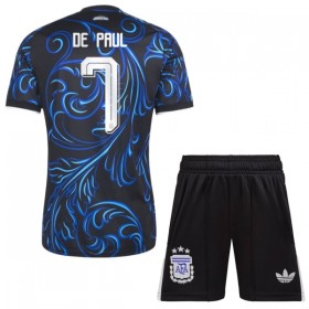 Camiseta Niño Argentina De Paul 7 Segunda Mundial 2026