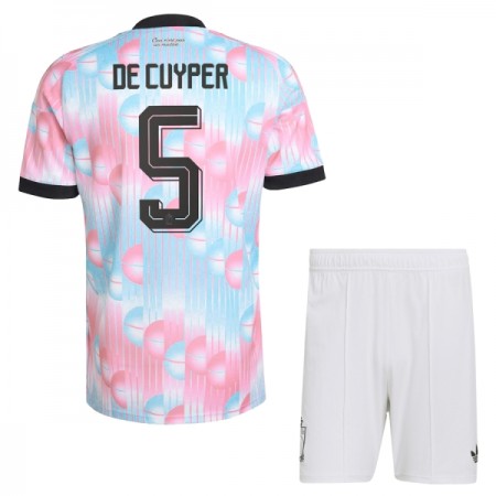 Camiseta Niño Bélgica De Cuyper 5 Segunda Mundial 2026